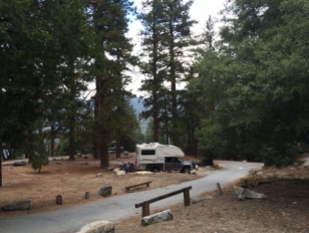 Camper at Marion Mountain