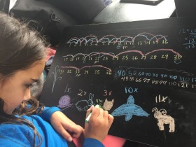 Carschooling multiplication